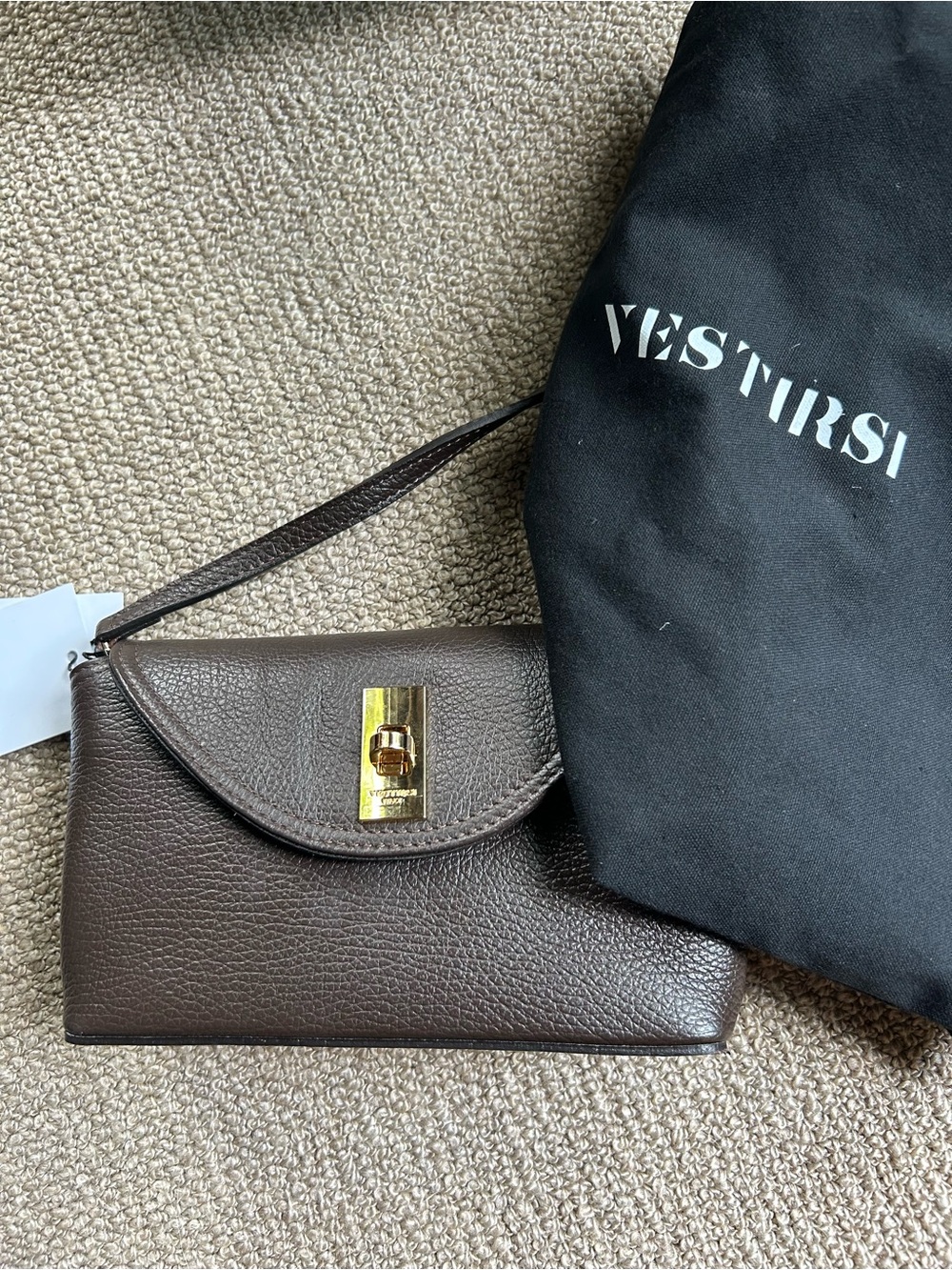 Vestirsi Dark Brown Leather Crossbody Bag - Picture 4 of 8
